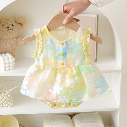 Romper Dress Baby Sleeveless Lightweight Onesie - Image 5