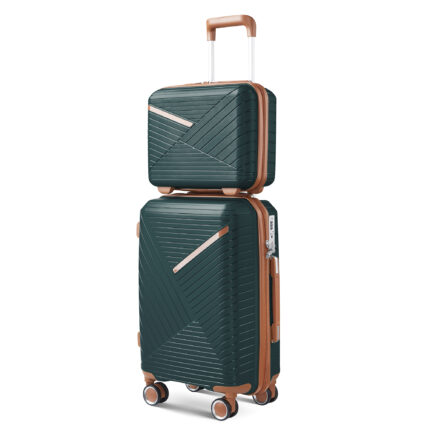 Luggage set of 4 pieces (14/20/24/28) with 4 360 degree silent rotating wheels made of PP material and durable TSA lock - Image 12