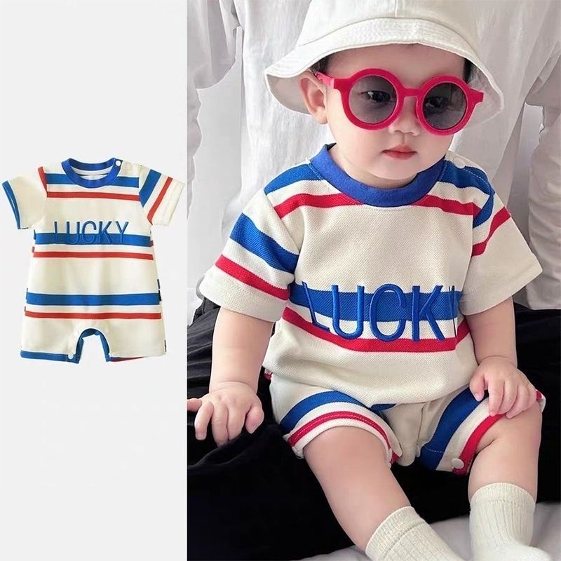 Baby Romper Short Sleeve Lightweight Onesie for Newborns and Infants
