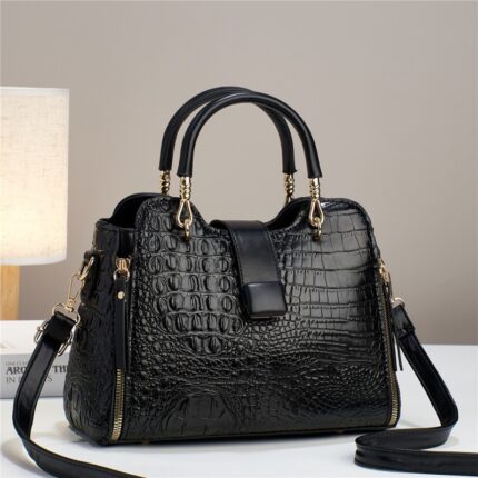 Crossbody Bag for Women with Crocodile Pattern, Large Capacity, Casual Tote Bag, Shoulder Bag for Daily Use - Image 9