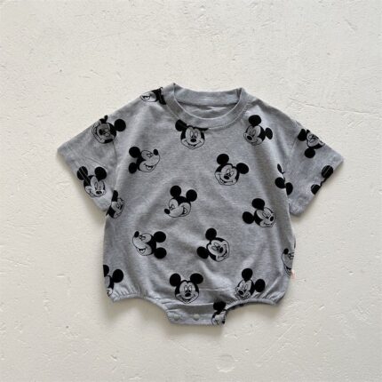 Short Sleeve Romper Lightweight Half Sleeve Baby Onesie - Image 2