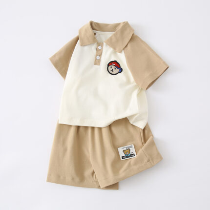 Children's Short Sleeve and Shorts Two-Piece Set - Image 4