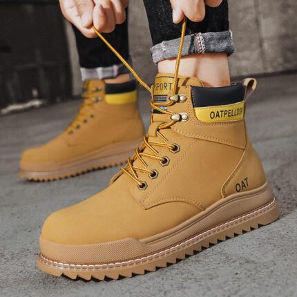 Autumn and winter new high top retro workwear casual Martin boots men's shoes - Image 4