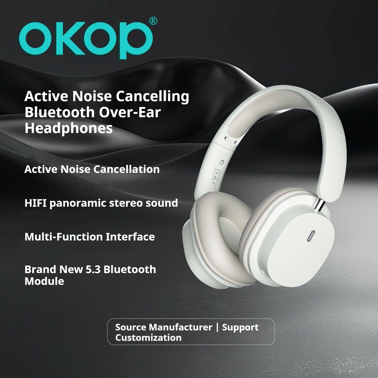 KP-H105 Best-Selling Over-Ear Bluetooth Headphones Sports-Ready Noise-Canceling Low-Latency Gaming Long Battery Life - Image 5