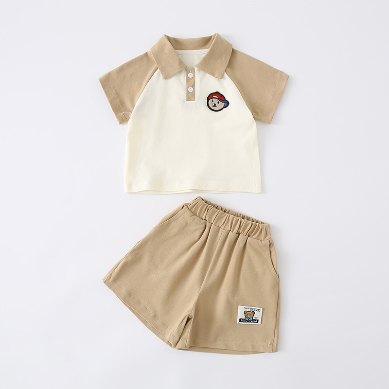 Children's Short Sleeve and Shorts Two-Piece Set