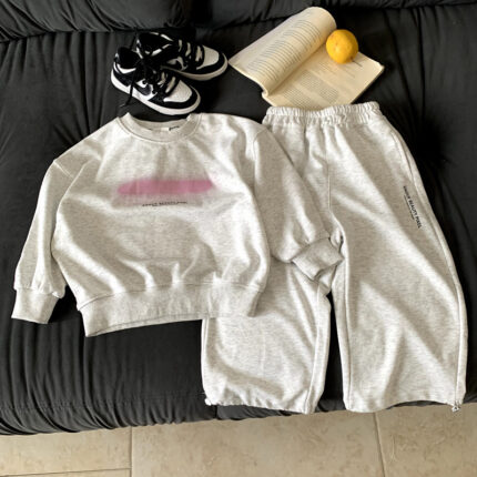 Loose sweatshirt girls' sweatpants two-piece set - Image 6