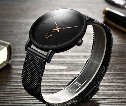 Men's mesh belt quartz watch - Image 7