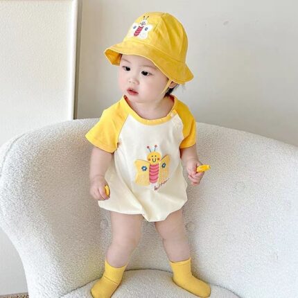 Baby Lightweight Short Sleeve Onesie - Image 3