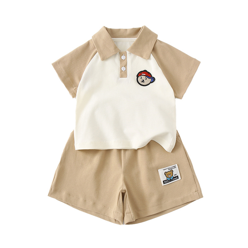 Children's Short Sleeve and Shorts Two-Piece Set