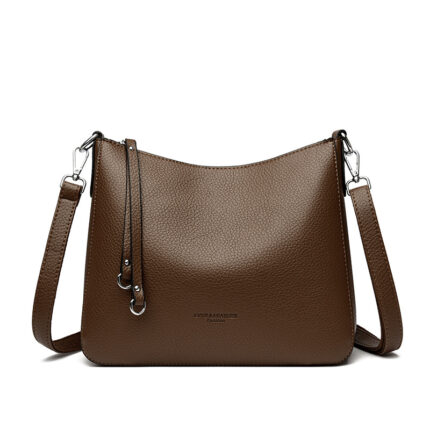 Fashionable Versatile Genuine Leather Women's Shoulder Crossbody Handheld Bag - Image 8