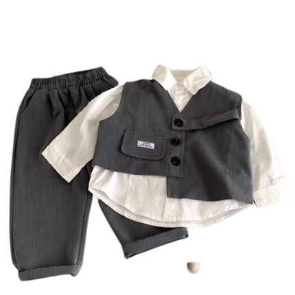 Two piece autumn suit for children and boys - Image 5
