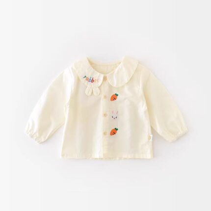 Cute Baby Girl Overalls Set, Sweet and Stylish Two-Piece - Image 3