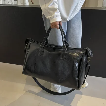 PU Leather Oversize Travel Bag - Image 4