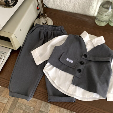 Two piece autumn suit for children and boys - Image 6