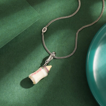 Acrylic letter printing power bottle pendant necklace exquisite bottle pendant - Image 4
