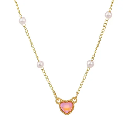 Gold Color Simple Love Heart Pendant Necklace For Women Girl Clavicle Chain Choker New Fashion Trend Jewelry Party Gifts - Image 6