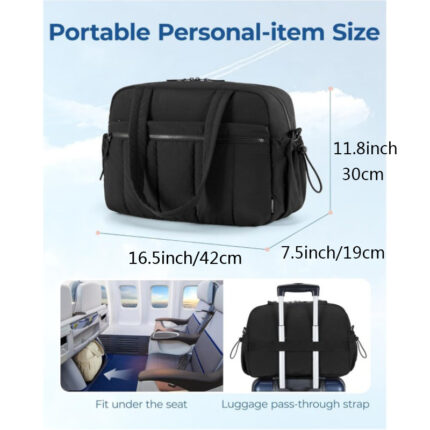 Travel bag large capacity luggage bag sports and fitness bag with toiletries bag compartment shoulder bag - Image 4