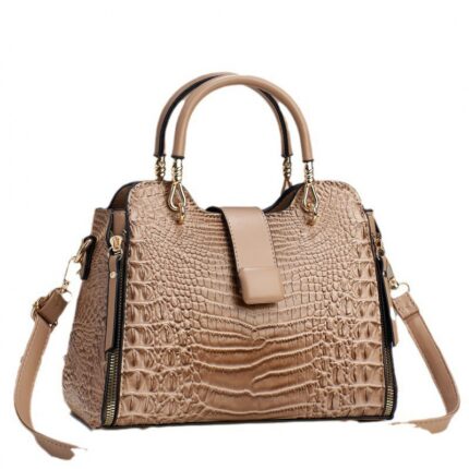 Crossbody Bag for Women with Crocodile Pattern, Large Capacity, Casual Tote Bag, Shoulder Bag for Daily Use - Image 5