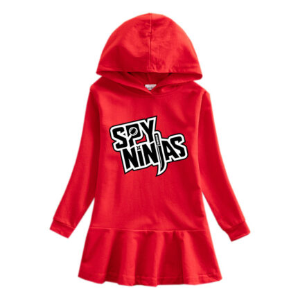 Children's hooded sweatshirt dress - Image 7