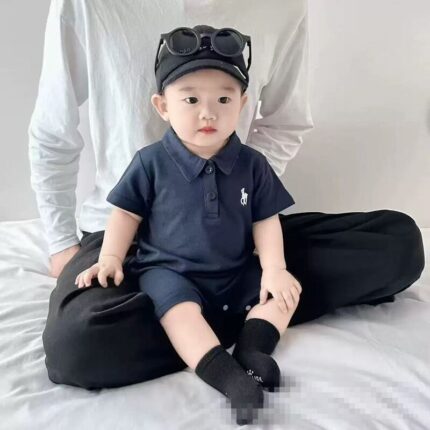 Baby Boy Short Sleeve Onesie Lightweight Outing - Image 6