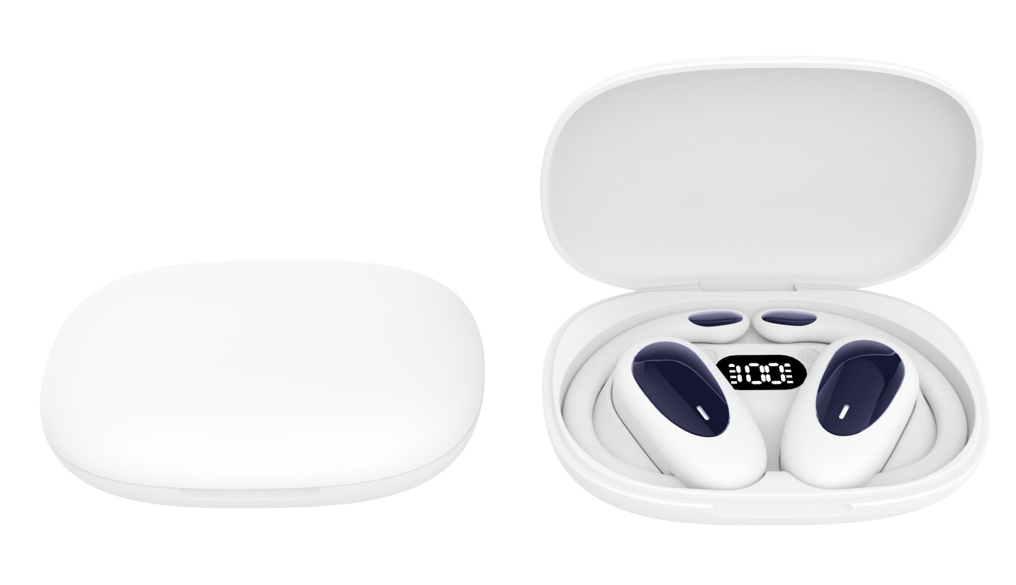 KP-214 New Model Wireless Bluetooth Ear Hook Headphones OWS Open Ear Design High Fidelity Audio Long Battery Life And Noise Cancellation - Image 4