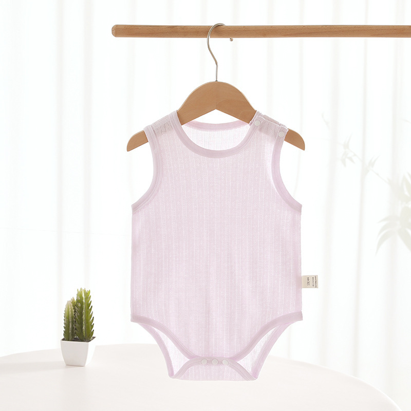 Baby Sleeveless Onesie Lightweight  Infant Romper Unisex Newborn Bodysuit