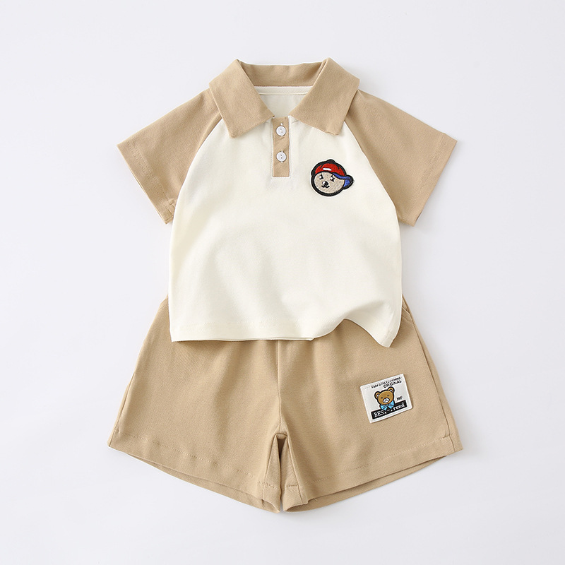 Children's Short Sleeve and Shorts Two-Piece Set