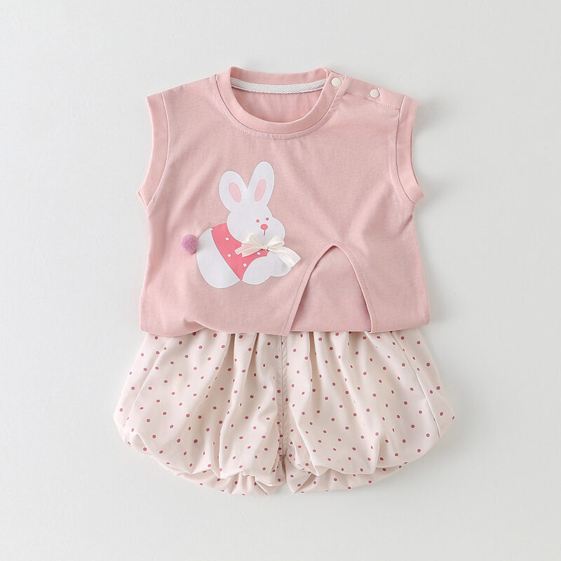 Children's Cartoon Printed Two-Piece Set