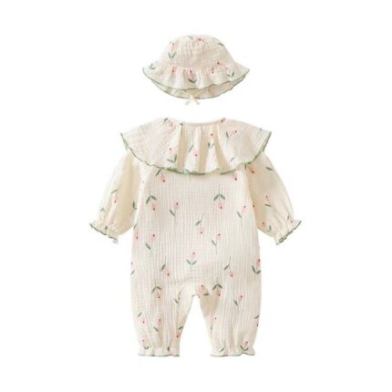 Baby Clothes Girl Thin Romper Cute Princess Onesie Crawling Suit - Image 2