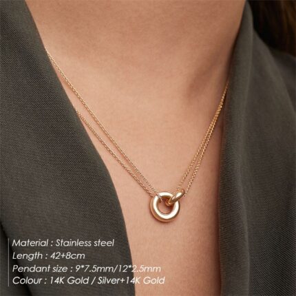 Double ring clavicle chain - Image 5