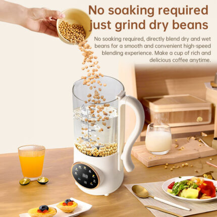 1.4L Nuts Milk Maker, Juicer and Soy Milk Machine with 16 Blades for Plant-Based Drinks, Oatmeal, Almond, Grains, and Beverages - Image 6