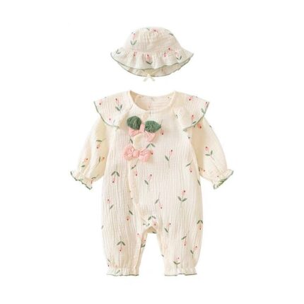 Baby Clothes Girl Thin Romper Cute Princess Onesie Crawling Suit - Image 3