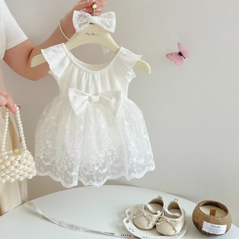 Baby Dress Romper, Thin Cotton Baby Girl Onesie
