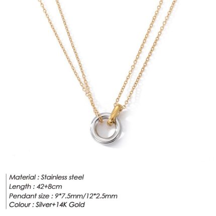 Double ring clavicle chain - Image 6