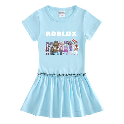 Children's short sleeved dress made of cotton - Image 4