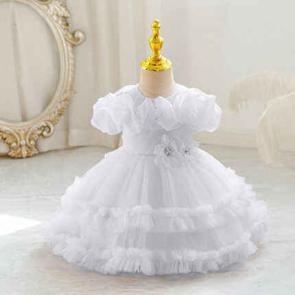 Children's fluffy mesh dress - Image 7