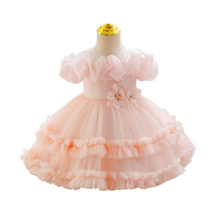 Children's fluffy mesh dress - Image 1