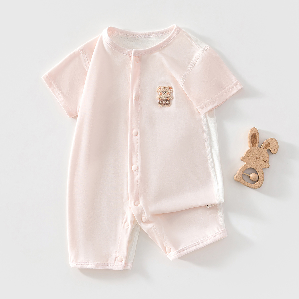 Lightweight Short Sleeve Romper for Boys and Girls - Image 6