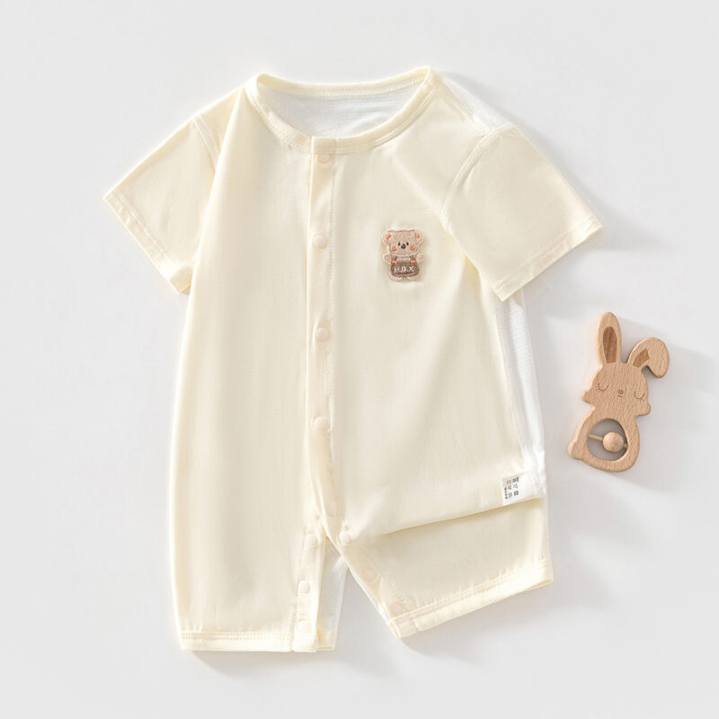 Lightweight Short Sleeve Romper for Boys and Girls