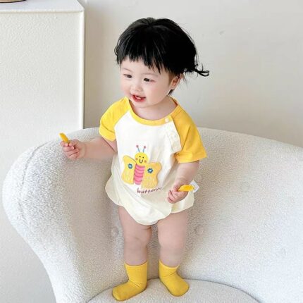 Baby Lightweight Short Sleeve Onesie - Image 1