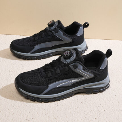 Big Size Unisex Sports Casual Shoes Breathable Walking Shoes Outdoor Hiking Trekking Men's Mesh Elderly Shoes Walking Shoes - Image 3