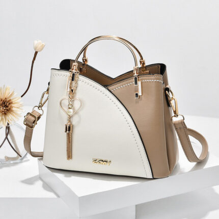 Trendy Handbag Korean Style Color Block Large Capacity Women's Bag Fashion Shoulder Crossbody Bag Wholesale Cross-border Bucket Bag - Image 8