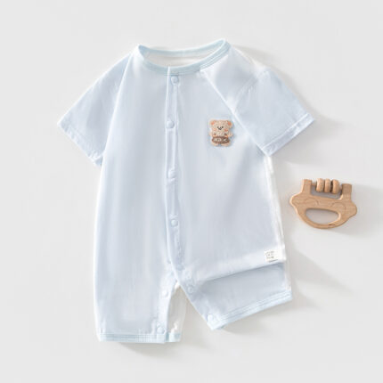 Lightweight Short Sleeve Romper for Boys and Girls - Image 3