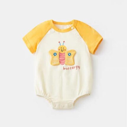 Baby Lightweight Short Sleeve Onesie - Image 4