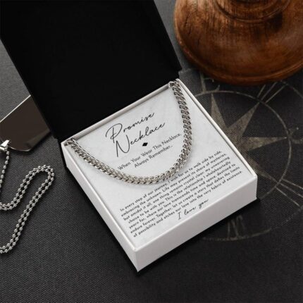 Stainless steel necklace with double-sided polished titanium steel chain - Image 3