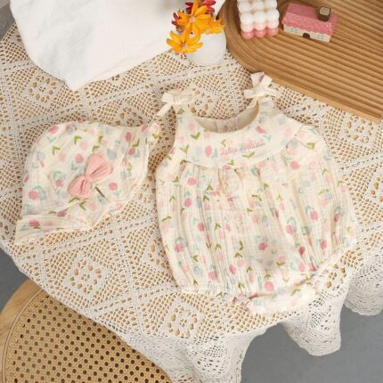 Baby Romper Lightweight Triangular Bodysuit Infant Clothes Cute - Image 4