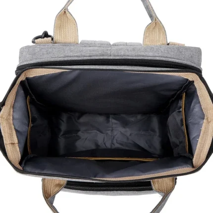 New Outdoor Folding Bag with Baby Can Sleep Mommy Bag Multi-functional Bottle Backpack Diaper Backpack - Image 3