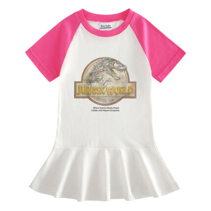 Children's cartoon half sleeved girls' dress - Image 6