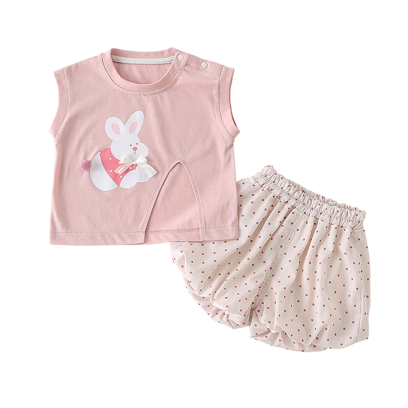 Children's Cartoon Printed Two-Piece Set