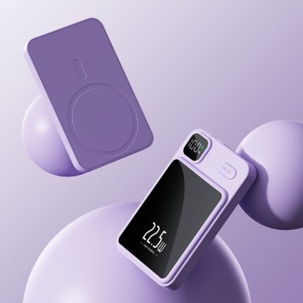 Magnetic suction power bank fast charging, compact and portable mobile power supply - Image 2